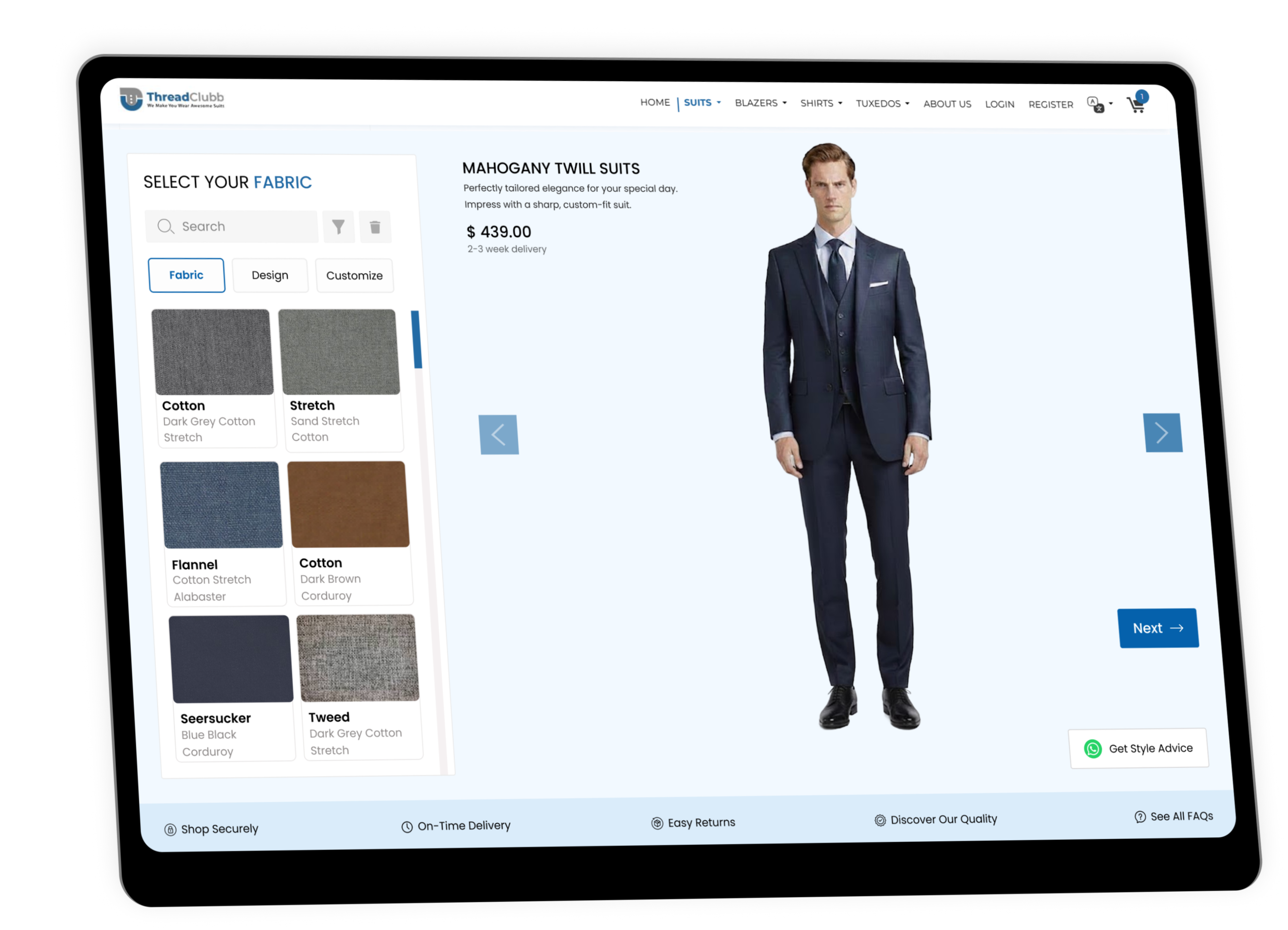 Customization Interface